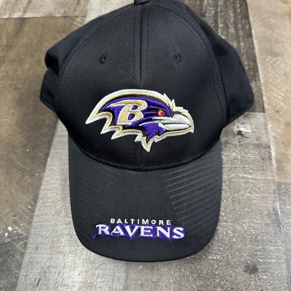 NFL Team Apparel Baltimore Ravens Cap Hat One Size Black - Picture 1 of 9